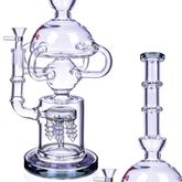 CHILL GLASS | BLACK | WATER PIPE | 16" BONG